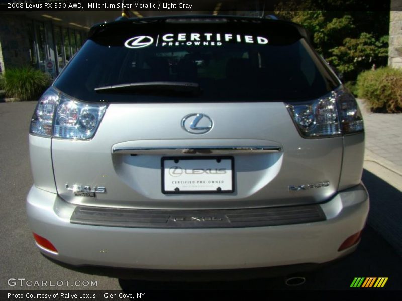 Millenium Silver Metallic / Light Gray 2008 Lexus RX 350 AWD