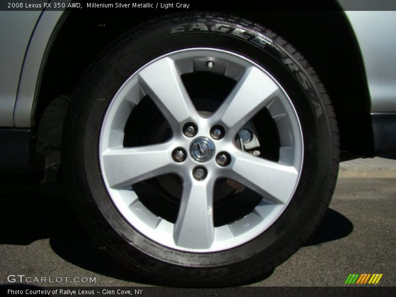 Millenium Silver Metallic / Light Gray 2008 Lexus RX 350 AWD