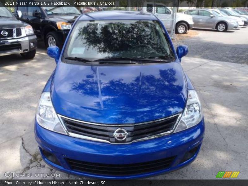 Metallic Blue / Charcoal 2011 Nissan Versa 1.8 S Hatchback