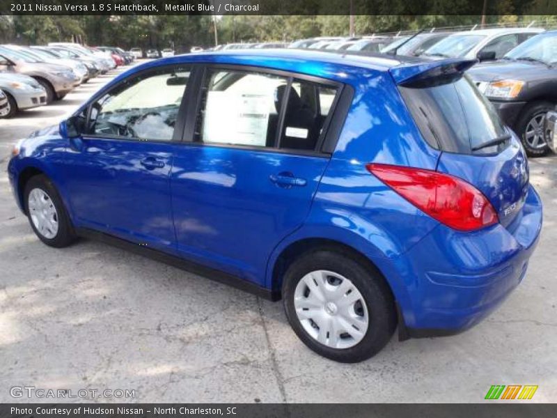 Metallic Blue / Charcoal 2011 Nissan Versa 1.8 S Hatchback