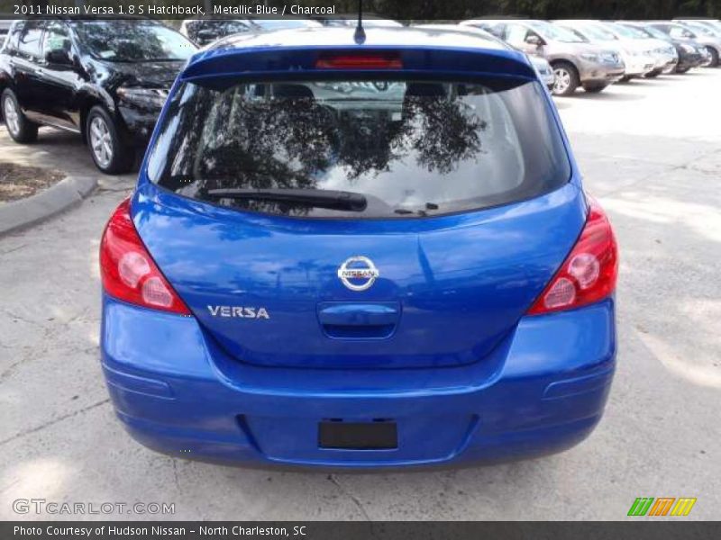 Metallic Blue / Charcoal 2011 Nissan Versa 1.8 S Hatchback