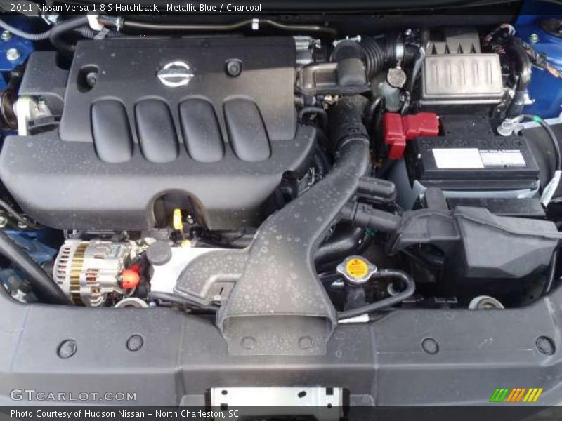 Metallic Blue / Charcoal 2011 Nissan Versa 1.8 S Hatchback