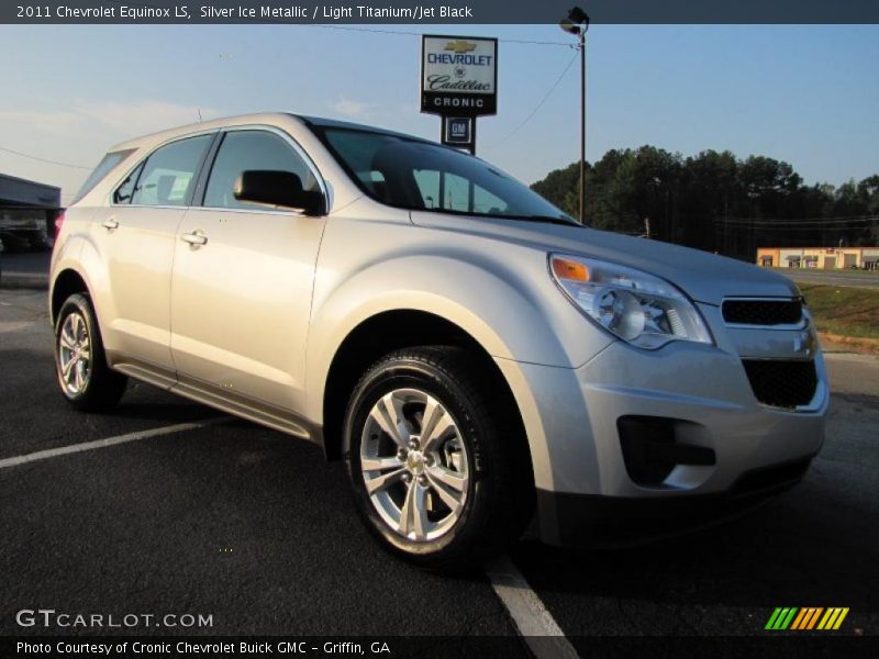 Silver Ice Metallic / Light Titanium/Jet Black 2011 Chevrolet Equinox LS