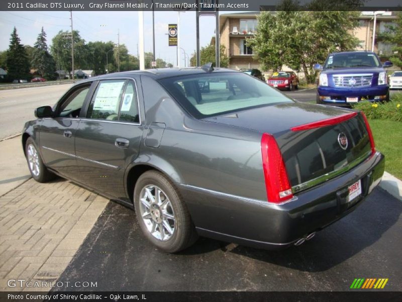 Gray Flannel Metallic / Titanium/Dark Titanium Accents 2011 Cadillac DTS Luxury
