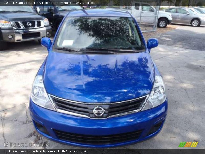 Metallic Blue / Charcoal 2011 Nissan Versa 1.8 S Hatchback