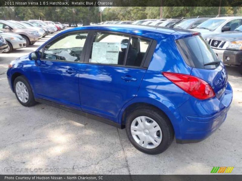 Metallic Blue / Charcoal 2011 Nissan Versa 1.8 S Hatchback