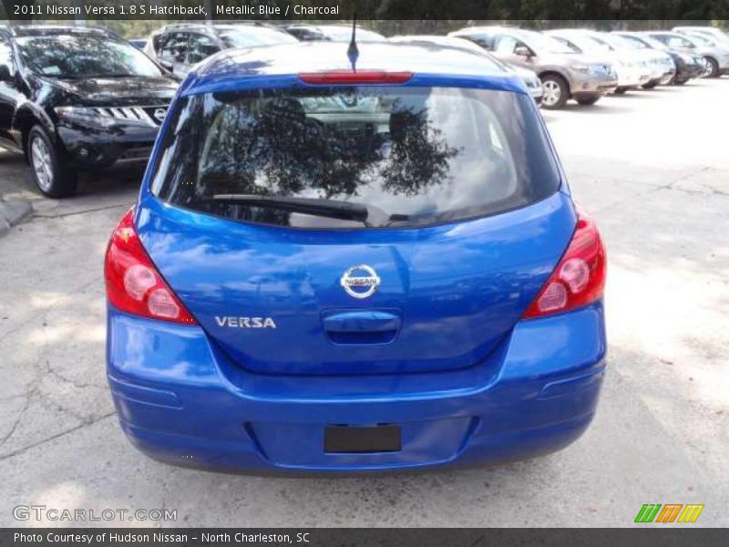 Metallic Blue / Charcoal 2011 Nissan Versa 1.8 S Hatchback