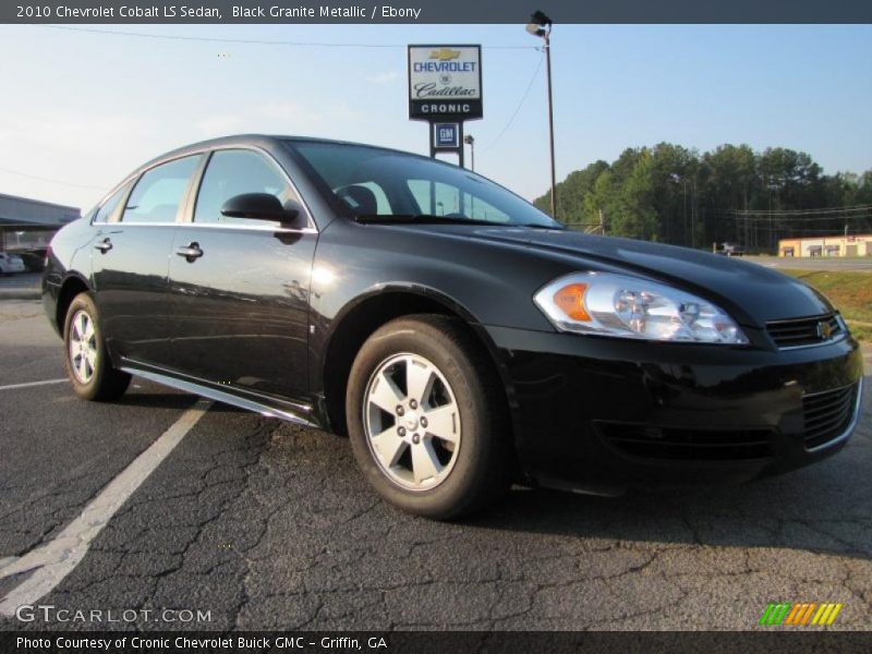 Black Granite Metallic / Ebony 2010 Chevrolet Cobalt LS Sedan