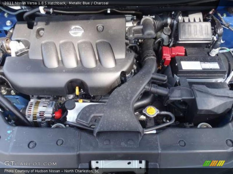Metallic Blue / Charcoal 2011 Nissan Versa 1.8 S Hatchback