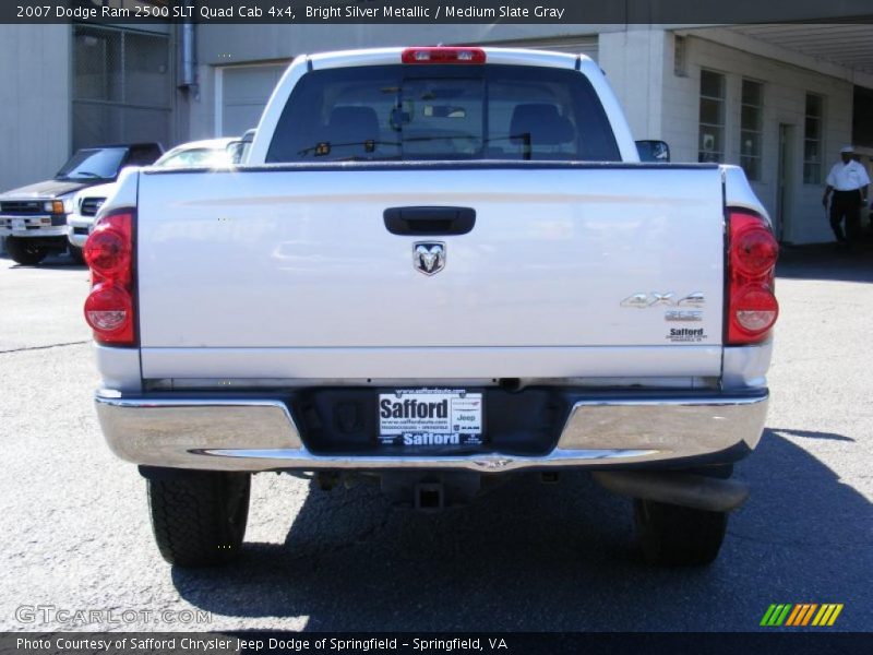 Bright Silver Metallic / Medium Slate Gray 2007 Dodge Ram 2500 SLT Quad Cab 4x4