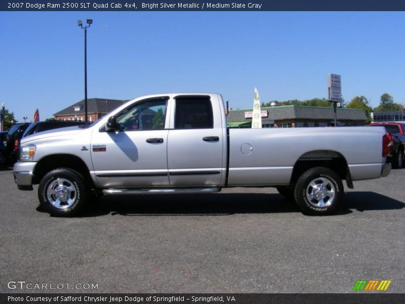 Bright Silver Metallic / Medium Slate Gray 2007 Dodge Ram 2500 SLT Quad Cab 4x4