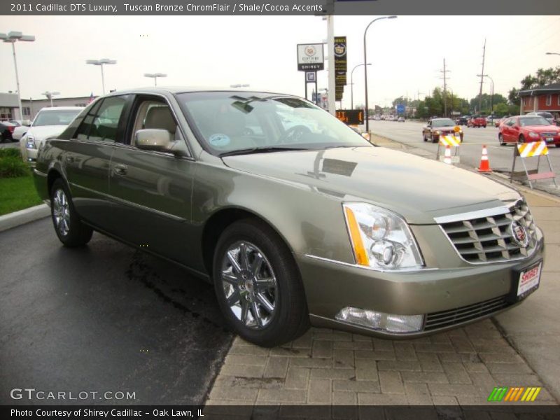Tuscan Bronze ChromFlair / Shale/Cocoa Accents 2011 Cadillac DTS Luxury