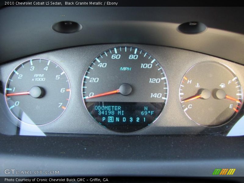 Black Granite Metallic / Ebony 2010 Chevrolet Cobalt LS Sedan