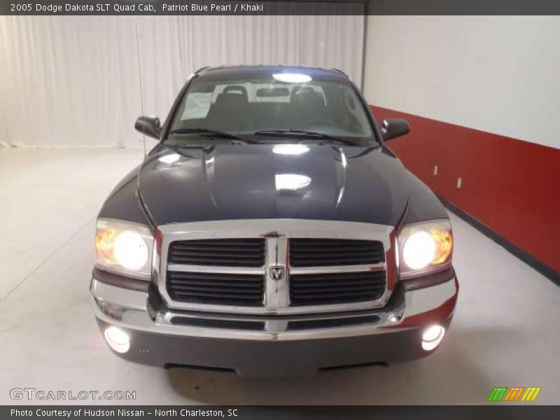 Patriot Blue Pearl / Khaki 2005 Dodge Dakota SLT Quad Cab