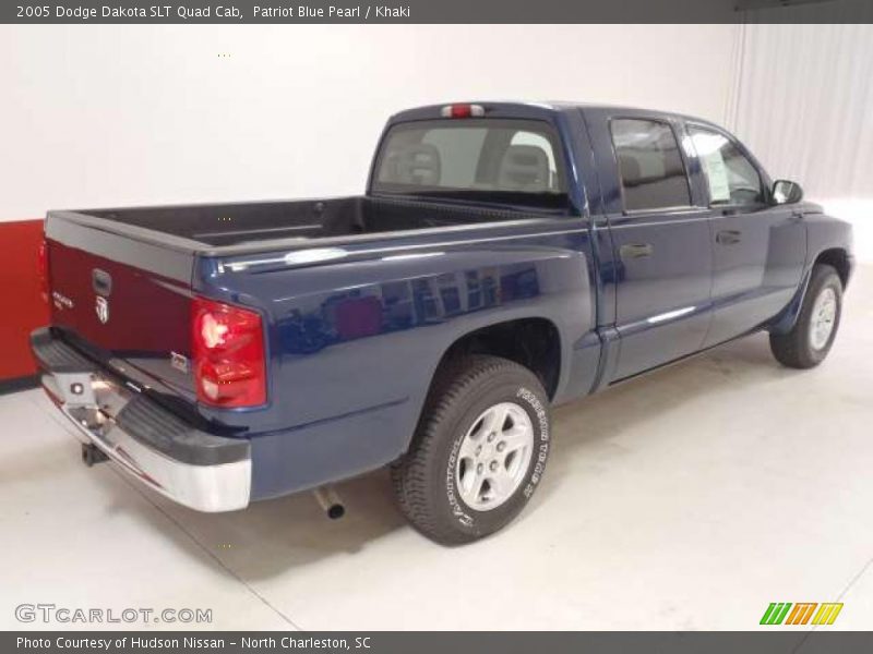 Patriot Blue Pearl / Khaki 2005 Dodge Dakota SLT Quad Cab