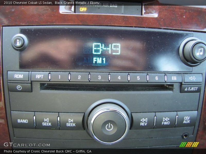 Black Granite Metallic / Ebony 2010 Chevrolet Cobalt LS Sedan