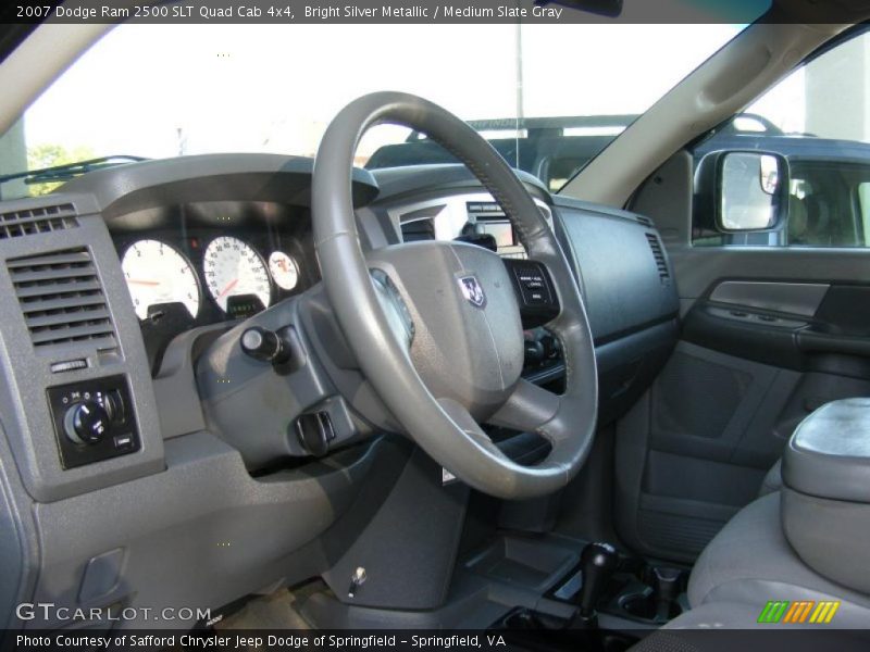 Bright Silver Metallic / Medium Slate Gray 2007 Dodge Ram 2500 SLT Quad Cab 4x4