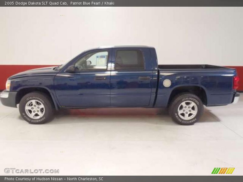 Patriot Blue Pearl / Khaki 2005 Dodge Dakota SLT Quad Cab