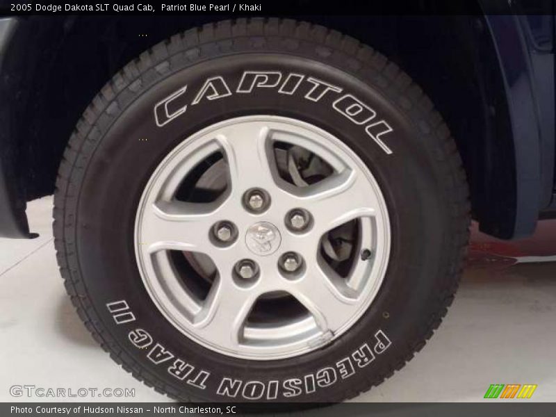 Patriot Blue Pearl / Khaki 2005 Dodge Dakota SLT Quad Cab