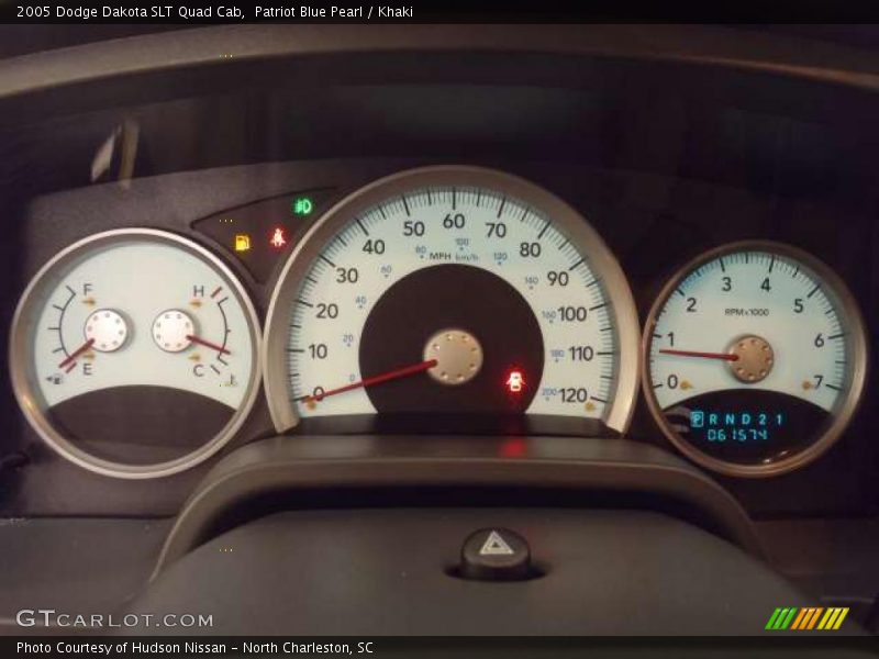 Patriot Blue Pearl / Khaki 2005 Dodge Dakota SLT Quad Cab