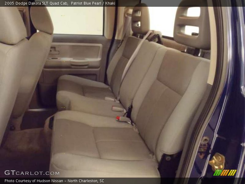 Patriot Blue Pearl / Khaki 2005 Dodge Dakota SLT Quad Cab