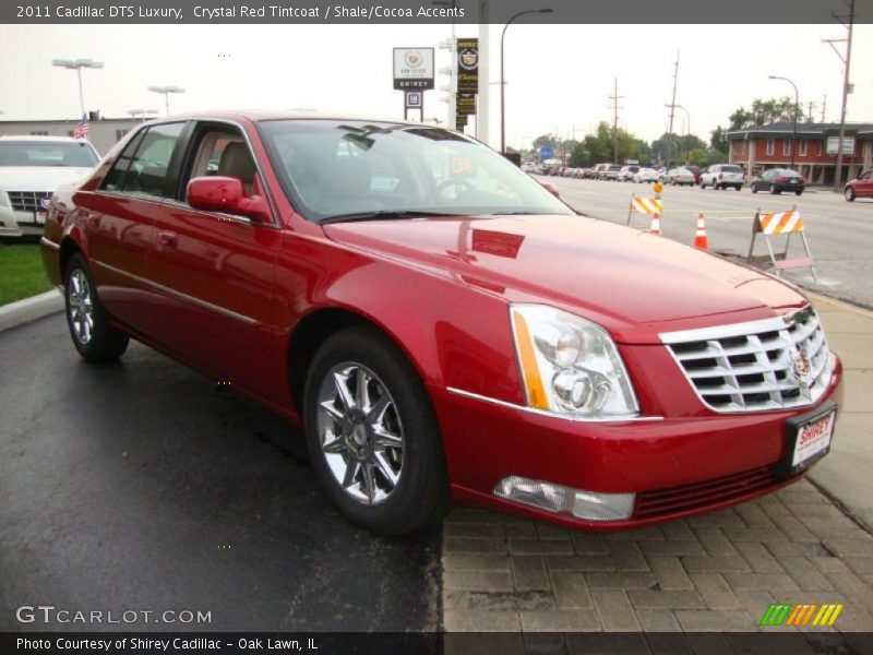 Crystal Red Tintcoat / Shale/Cocoa Accents 2011 Cadillac DTS Luxury