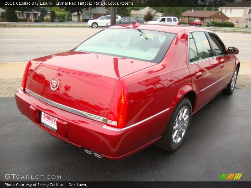 Crystal Red Tintcoat / Shale/Cocoa Accents 2011 Cadillac DTS Luxury