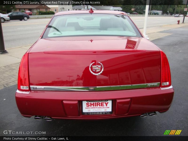 Crystal Red Tintcoat / Shale/Cocoa Accents 2011 Cadillac DTS Luxury