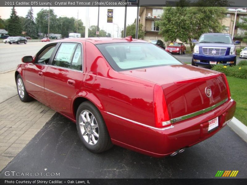 Crystal Red Tintcoat / Shale/Cocoa Accents 2011 Cadillac DTS Luxury