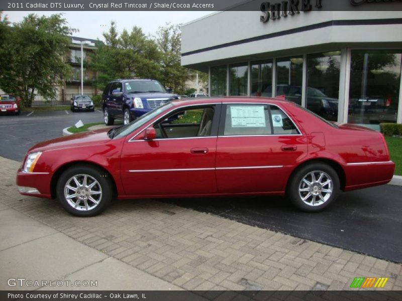 Crystal Red Tintcoat / Shale/Cocoa Accents 2011 Cadillac DTS Luxury
