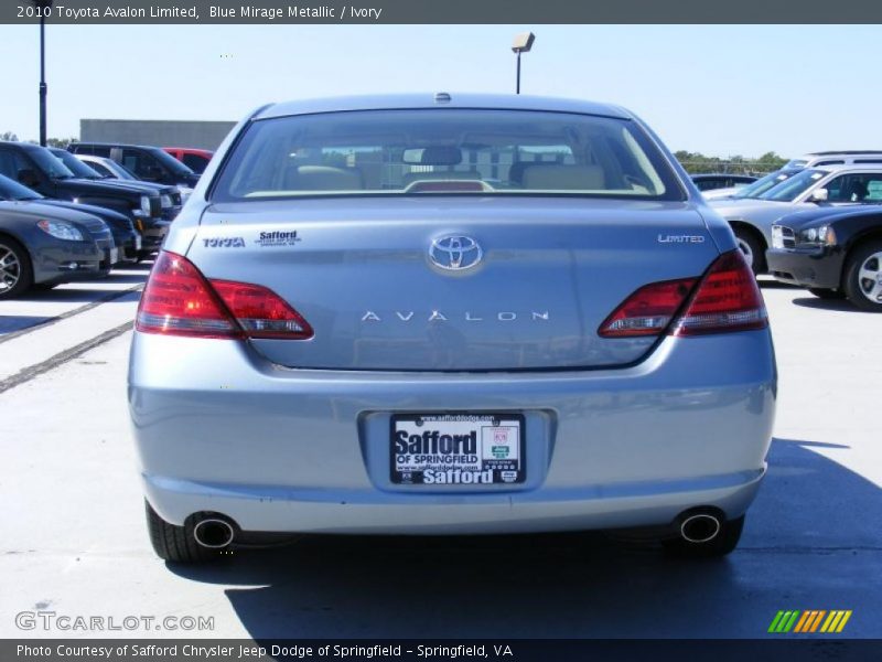 Blue Mirage Metallic / Ivory 2010 Toyota Avalon Limited