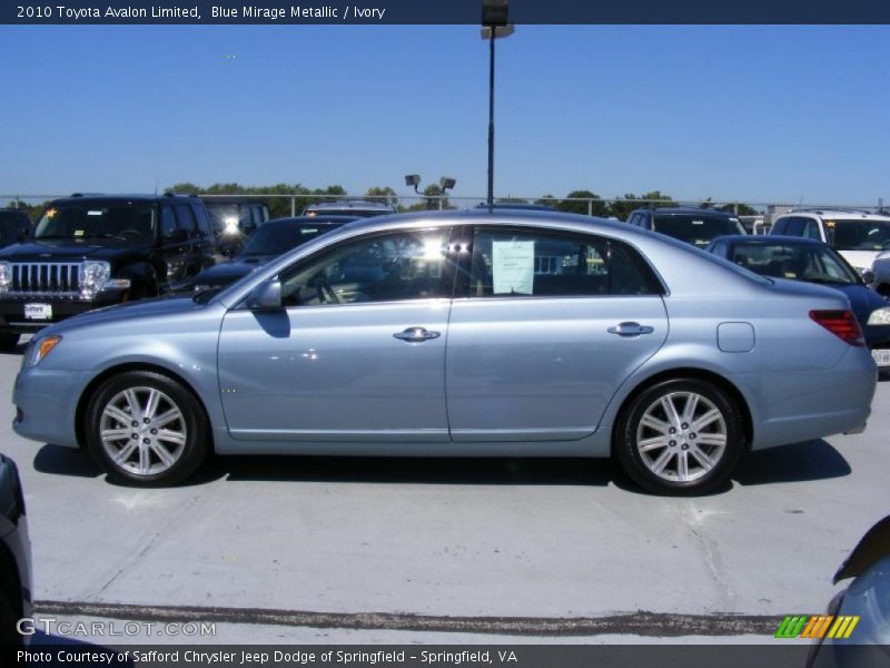 Blue Mirage Metallic / Ivory 2010 Toyota Avalon Limited