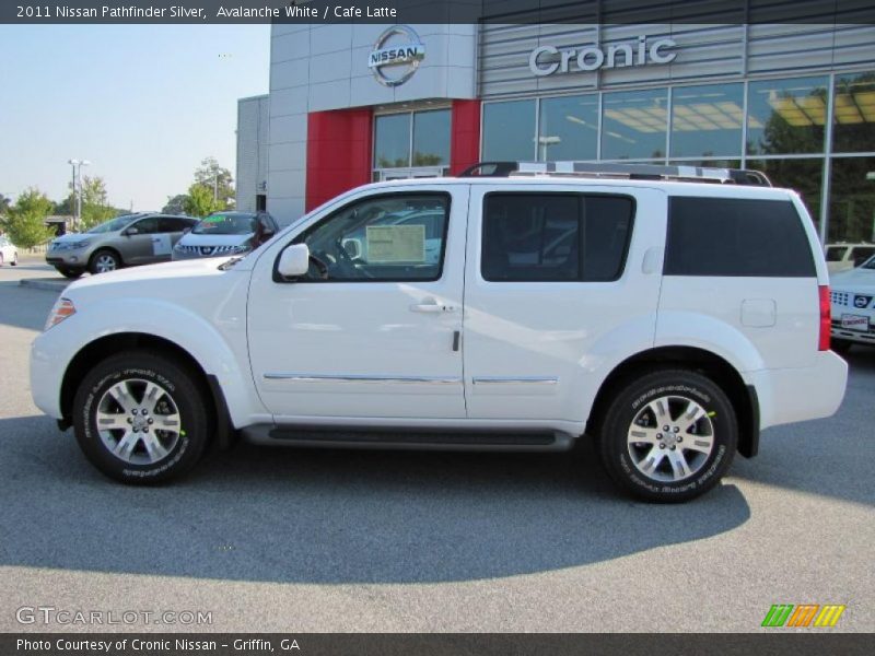 Avalanche White / Cafe Latte 2011 Nissan Pathfinder Silver