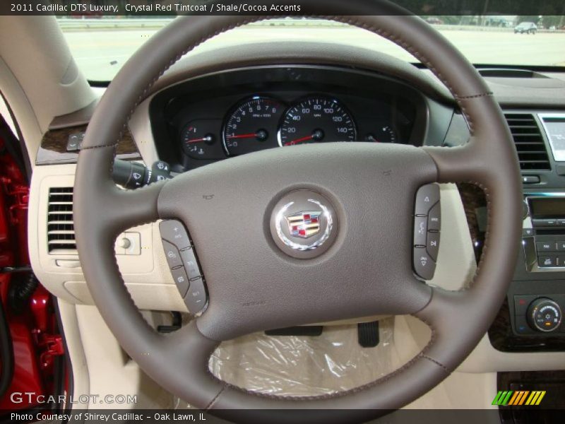 Crystal Red Tintcoat / Shale/Cocoa Accents 2011 Cadillac DTS Luxury