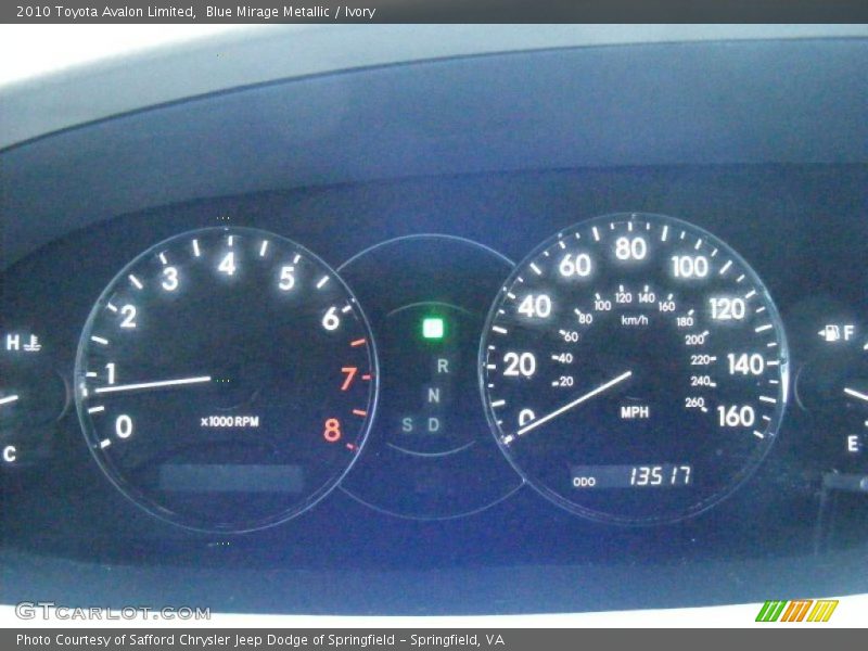 Blue Mirage Metallic / Ivory 2010 Toyota Avalon Limited