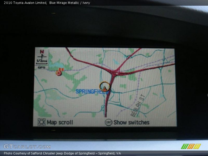 Blue Mirage Metallic / Ivory 2010 Toyota Avalon Limited