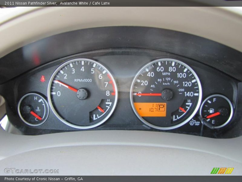 Avalanche White / Cafe Latte 2011 Nissan Pathfinder Silver