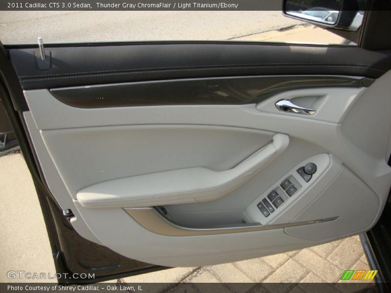Thunder Gray ChromaFlair / Light Titanium/Ebony 2011 Cadillac CTS 3.0 Sedan