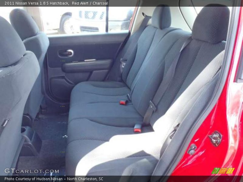 Red Alert / Charcoal 2011 Nissan Versa 1.8 S Hatchback
