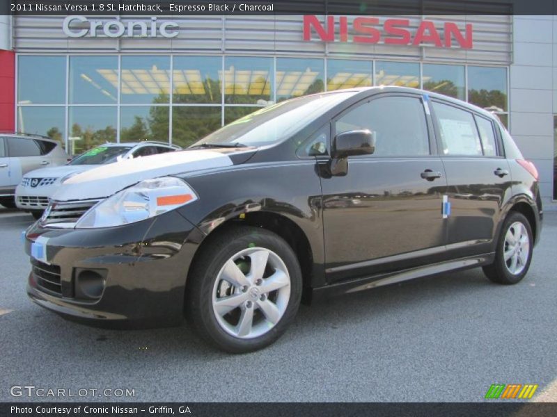 Espresso Black / Charcoal 2011 Nissan Versa 1.8 SL Hatchback