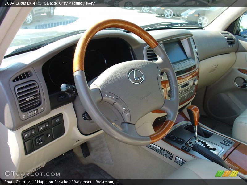 Galactic Gray Metallic / Ivory 2004 Lexus LX 470