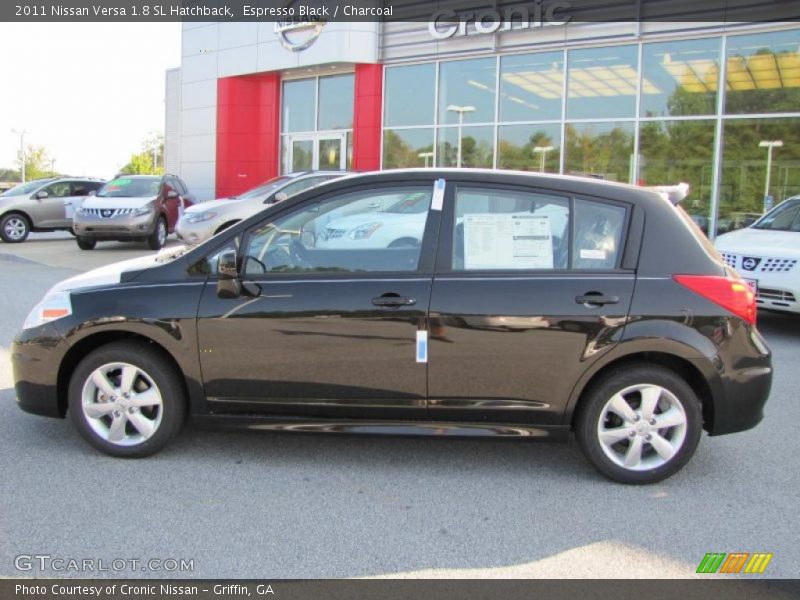 Espresso Black / Charcoal 2011 Nissan Versa 1.8 SL Hatchback