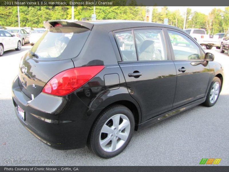 Espresso Black / Charcoal 2011 Nissan Versa 1.8 SL Hatchback
