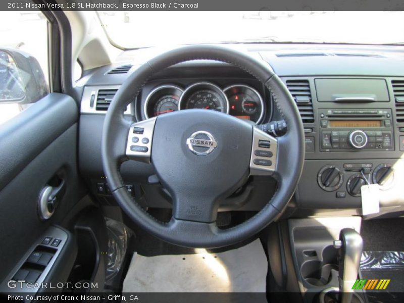 Espresso Black / Charcoal 2011 Nissan Versa 1.8 SL Hatchback