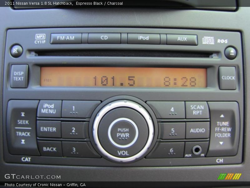 Espresso Black / Charcoal 2011 Nissan Versa 1.8 SL Hatchback