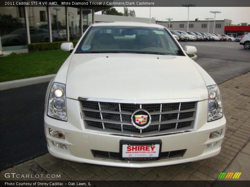 White Diamond Tricoat / Cashmere/Dark Cashmere 2011 Cadillac STS 4 V6 AWD