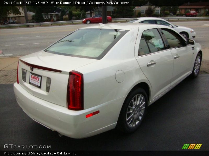 White Diamond Tricoat / Cashmere/Dark Cashmere 2011 Cadillac STS 4 V6 AWD