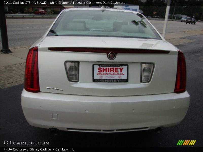 White Diamond Tricoat / Cashmere/Dark Cashmere 2011 Cadillac STS 4 V6 AWD