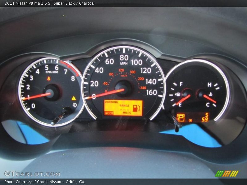 Super Black / Charcoal 2011 Nissan Altima 2.5 S