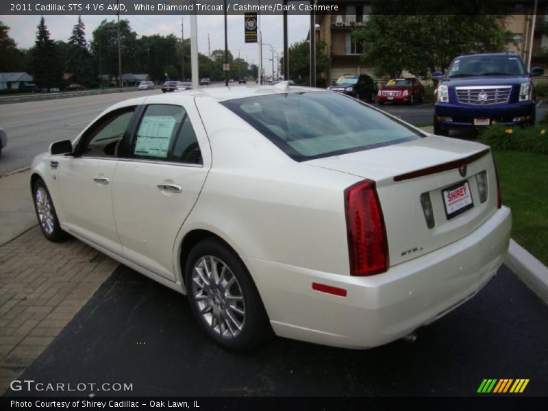 White Diamond Tricoat / Cashmere/Dark Cashmere 2011 Cadillac STS 4 V6 AWD